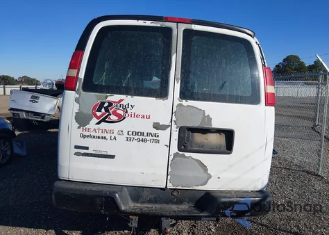 2011 Chevrolet Express 2500 Work Van from USA, damaged, VIN 1GCWGFFA4B1131339